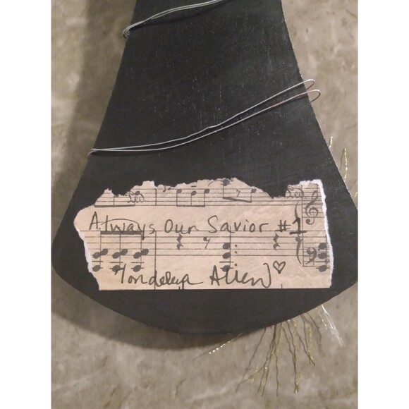 Mixed Media Christian Assemblage Art Wooden Cross Jesus Beads Charms Wall Decor - Picture 11 of 15